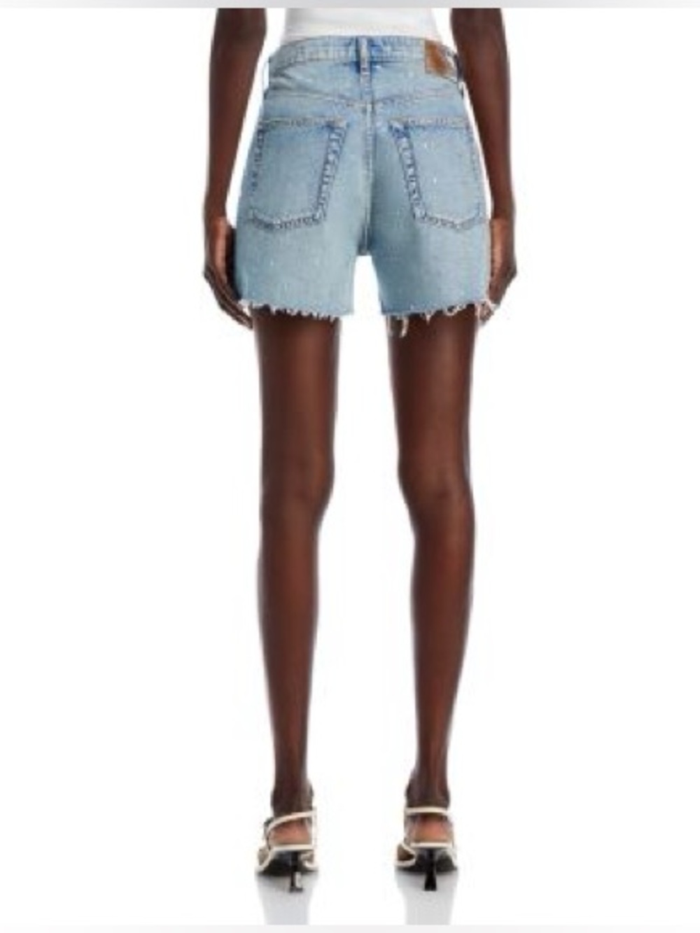 Rag & Bone Brand New & original tag Light Blue Denim Cutoff jewel Shorts size 25